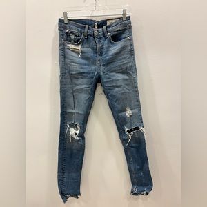 Rag & Bone Distressed Skinny Jeans US Size 28